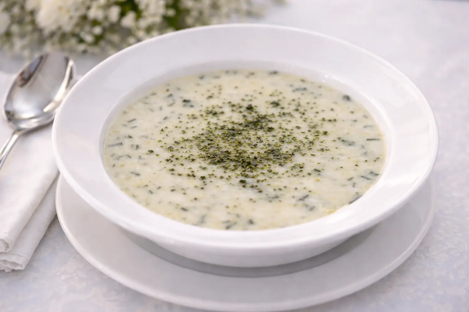 KRD Catering Damak Şefi tarafından hazırlanan yayla çorbası