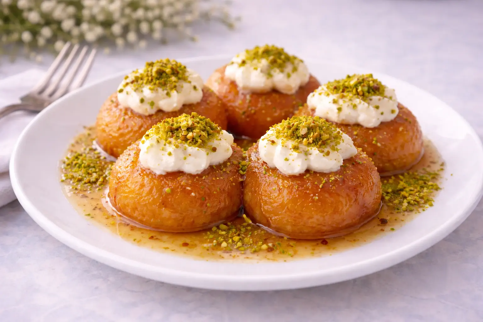 KRD Catering Damak Şefi tarafından hazırlanan Kemal Paşa tatlısı