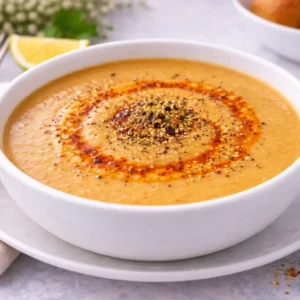 KRD Catering Damak Şefi usulü mercimek çorbası, pürüzsüz kıvamda ve sıcak sunum